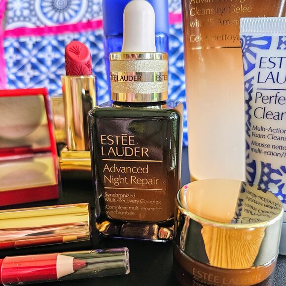 10 pc Estee Lauder Makeup & Skin Care Lot, Most Full Size, Advanced Night Repair - Picture 5 of 5